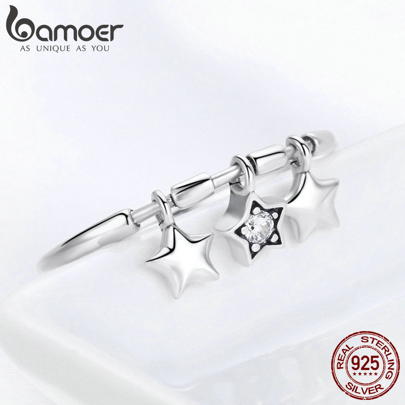 Peris Gems Sparkling 925 Silver Dangling Star Ring Wedding Ring for Women Sparkling 925 Silver Dangling Star Ring Wedding Ring Women SHEIN Amazon Temu