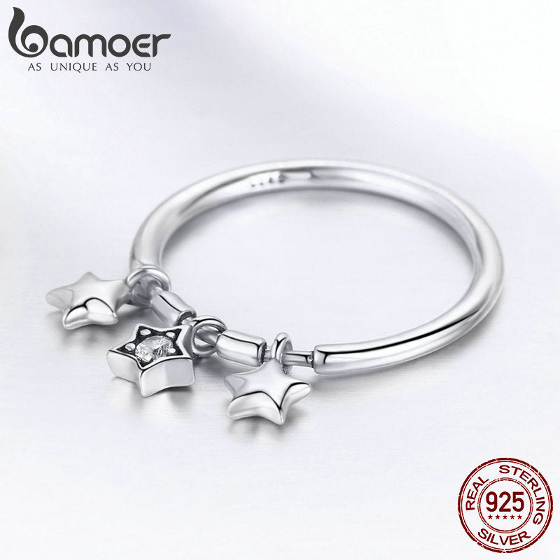 Peris Gems Sparkling 925 Silver Dangling Star Ring Wedding Ring for Women Sparkling 925 Silver Dangling Star Ring Wedding Ring Women SHEIN Amazon Temu