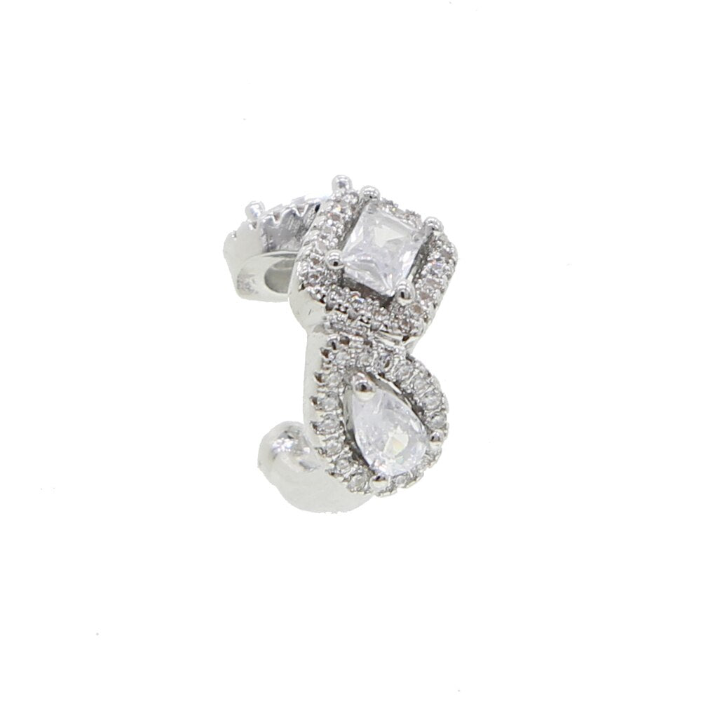 Peris Gems Sparkling Diamond Clip On Earrings for Women | No Piercing Earrings SHEIN Amazon Temu