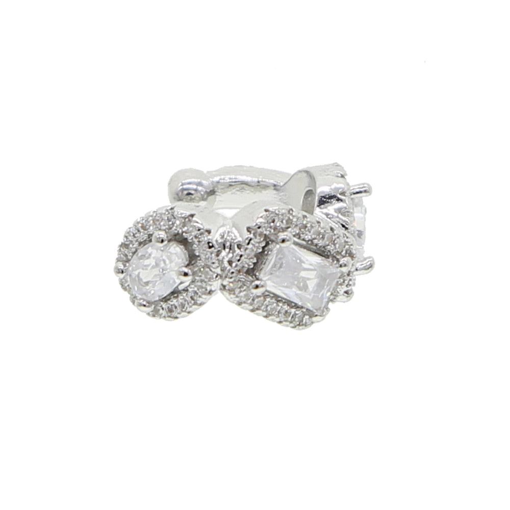 Peris Gems Sparkling Diamond Clip On Earrings for Women | No Piercing Earrings SHEIN Amazon Temu