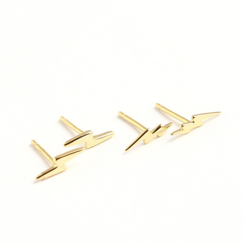 Peris Gems Sparkling Mini Lightning 925 Silver Stud Earrings for Women SHEIN Amazon Temu