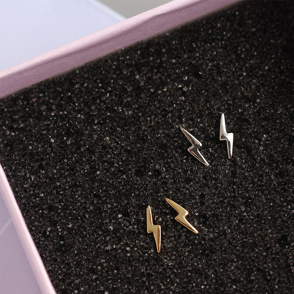 Peris Gems Sparkling Mini Lightning 925 Silver Stud Earrings for Women SHEIN Amazon Temu