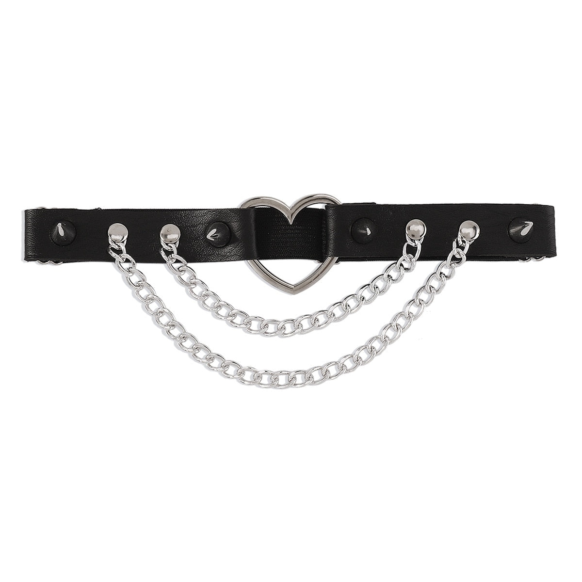Peris Gems Spikes Elastic Leather Thigh Garters - Gothic Thigh Garter with Spikes and Chains SHEIN Amazon Temu