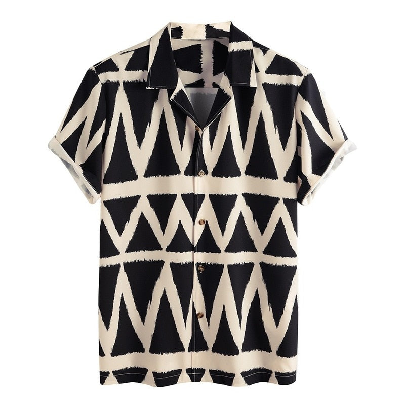 Peris Gems Square Diamond Print Button Up Shirt for Men SHEIN Amazon Temu