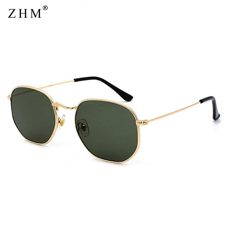 Peris Gems Square Metal Frame Pilot Sunglasses Unisex | Gold and Silver SHEIN Amazon Temu