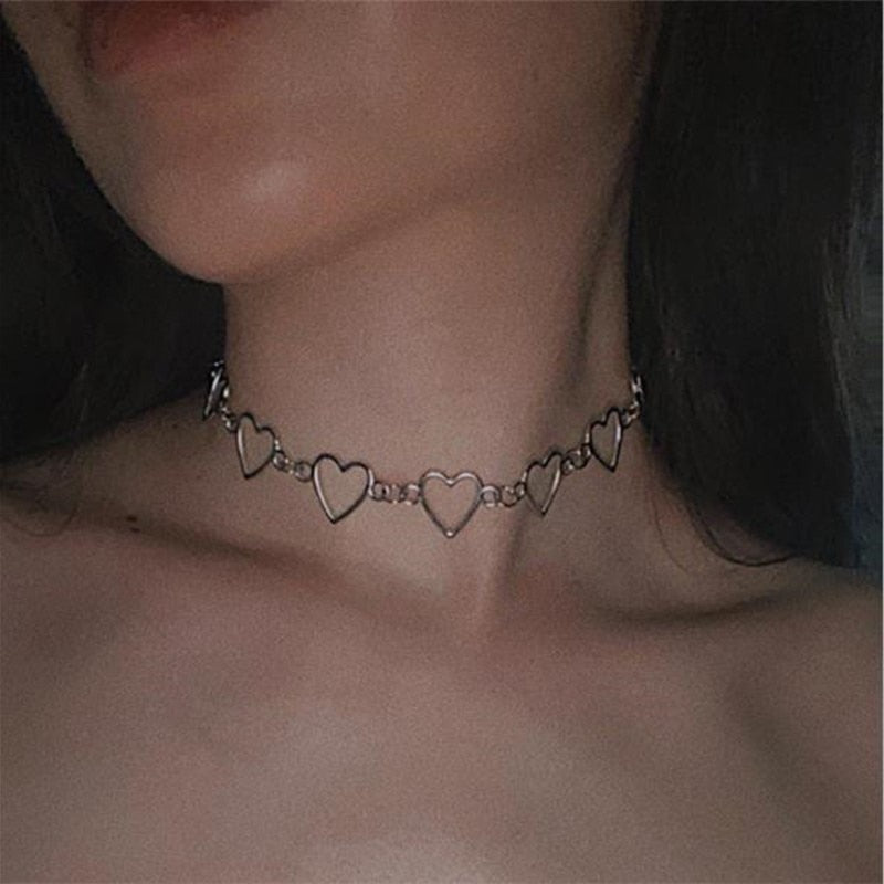 Peris Gems Stacked Hollow Heart Love Choker Necklace for Women SHEIN Amazon Temu