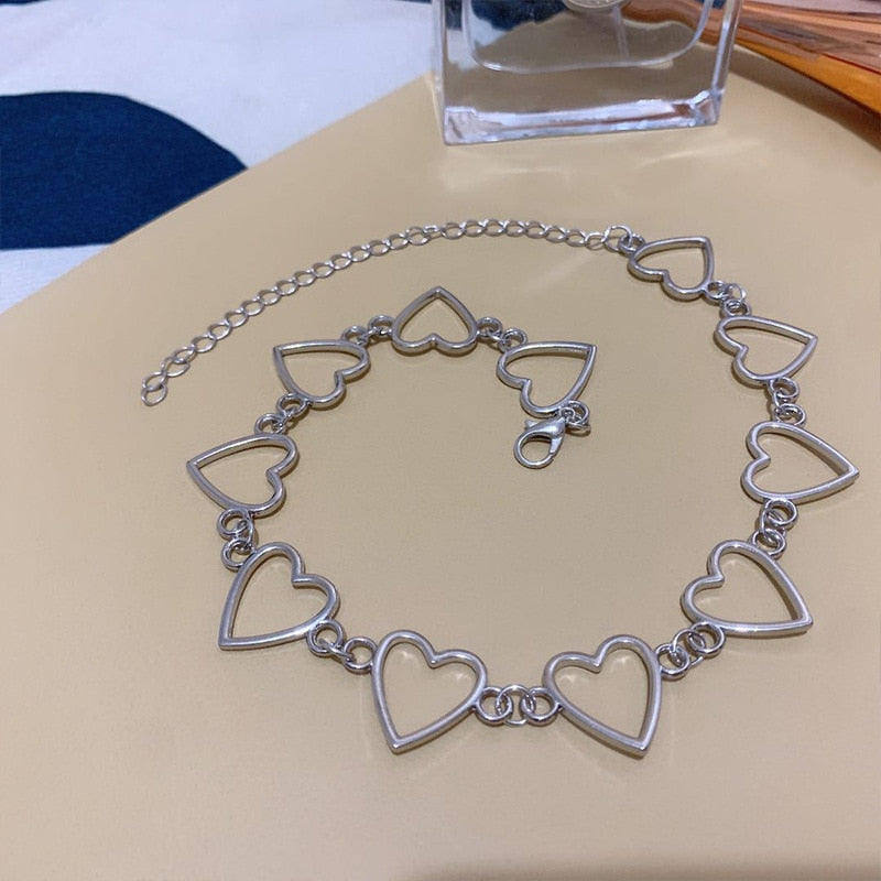 Peris Gems Stacked Hollow Heart Love Choker Necklace for Women SHEIN Amazon Temu