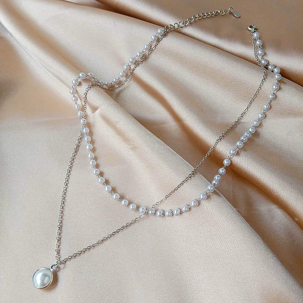 Peris Gems Stacked Multilayered White Pearl Necklace for Women SHEIN Amazon Temu
