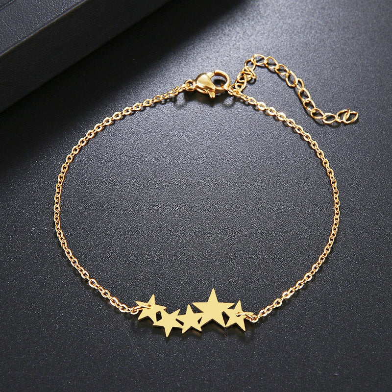 Peris Gems Stacked Stars Chain Bracelet for Women | Delicate Bracelet SHEIN Amazon Temu