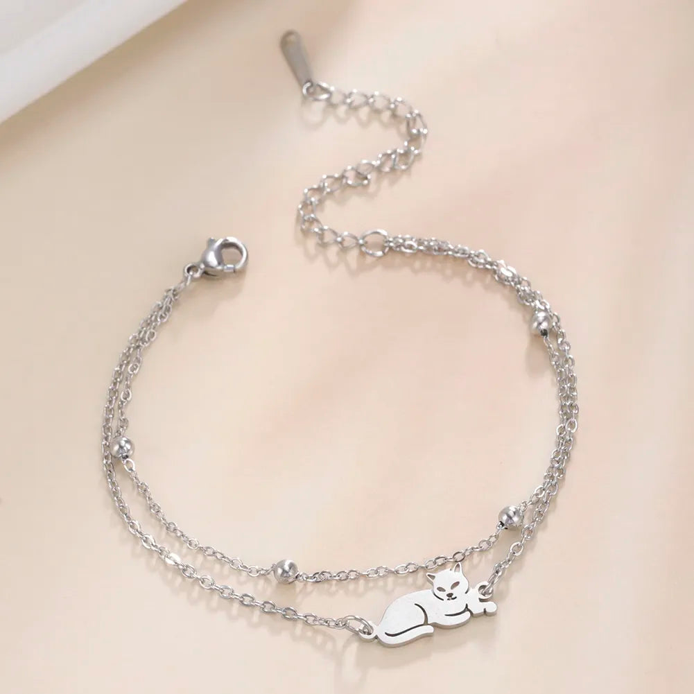 Peris Gems Stainless Cat Bracelet Collection for Women SHEIN Amazon Temu