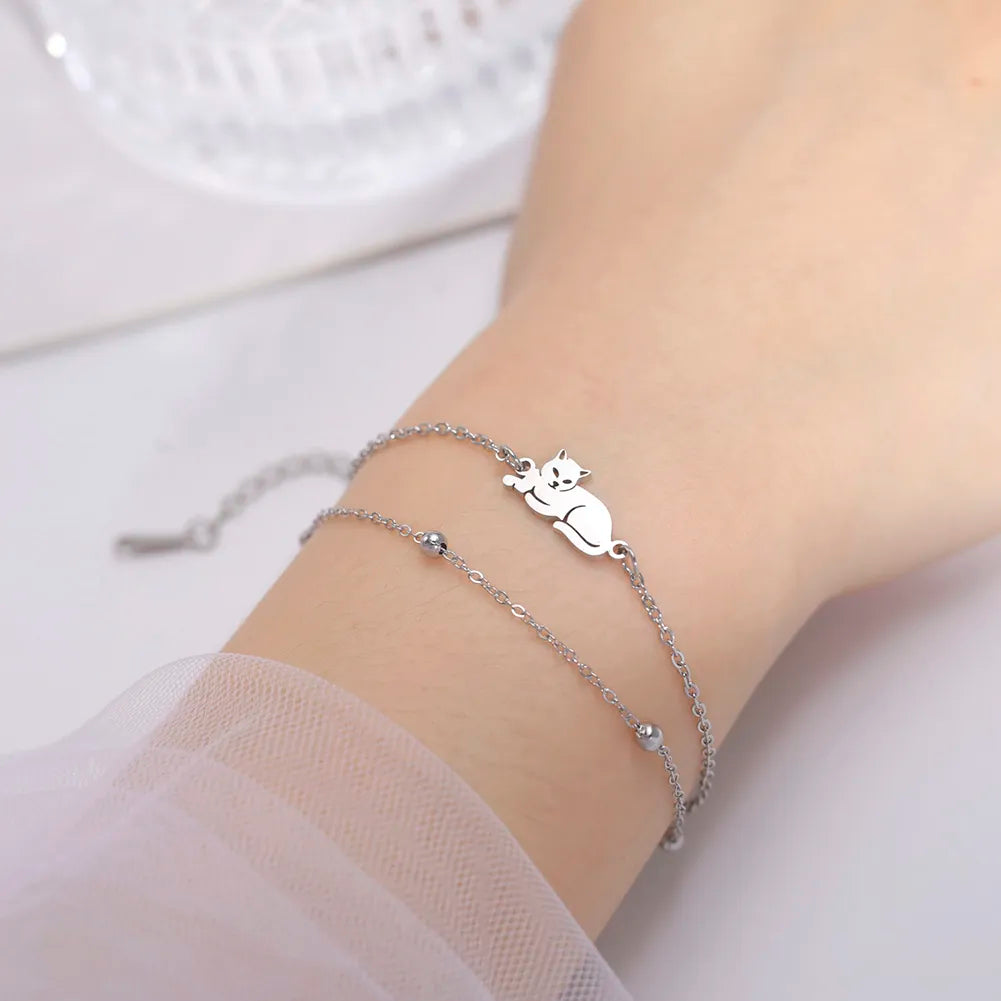 Peris Gems Stainless Cat Bracelet Collection for Women SHEIN Amazon Temu