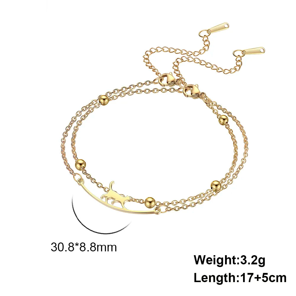 Peris Gems Stainless Cat Bracelet Collection for Women SHEIN Amazon Temu