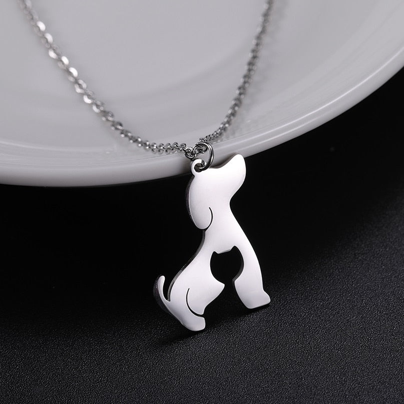 Peris Gems Stainless Dog Shaped Pendant Necklace for Women SHEIN Amazon Temu