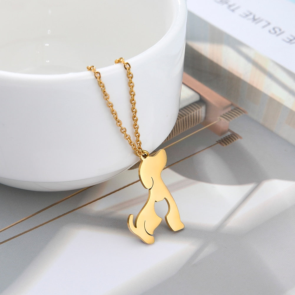 Peris Gems Stainless Dog Shaped Pendant Necklace for Women SHEIN Amazon Temu