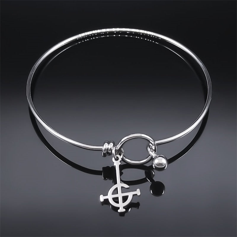 Peris Gems Stainless Silver Ghoul Cross Bracelets for Women SHEIN Amazon Temu