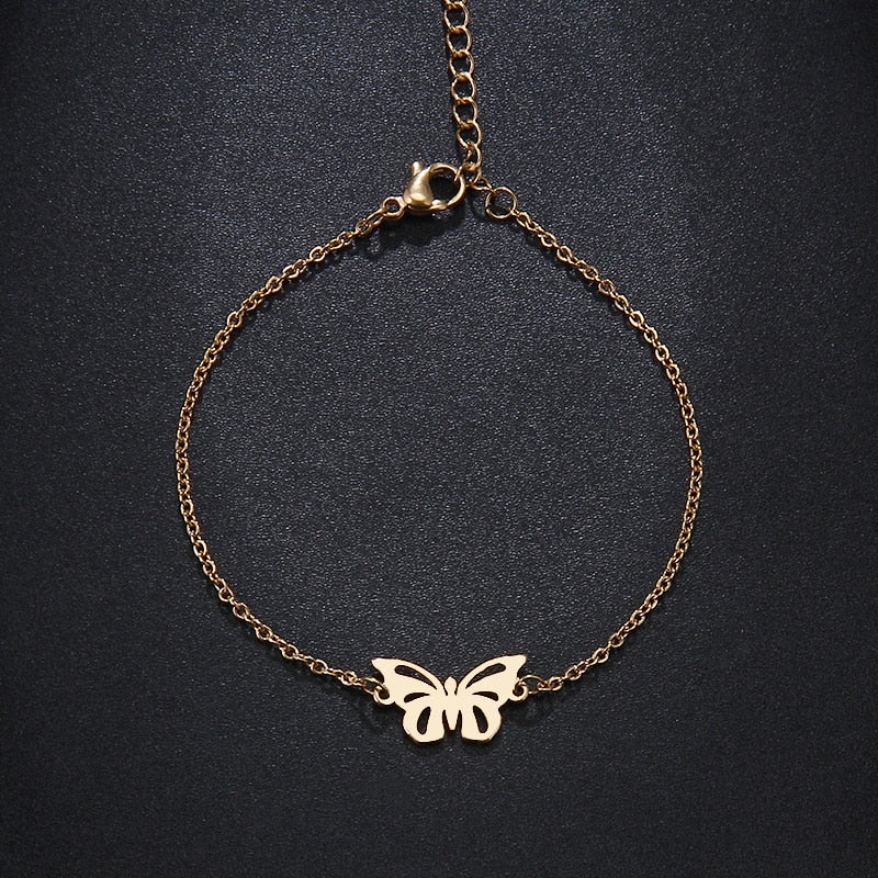 Peris Gems Stainless Steel Butterfly Bracelet for Women | Hollow Butterfly Love Bracelet Stainless Butterfly Bracelet for Women Hollow Butterfly SHEIN Amazon Temu