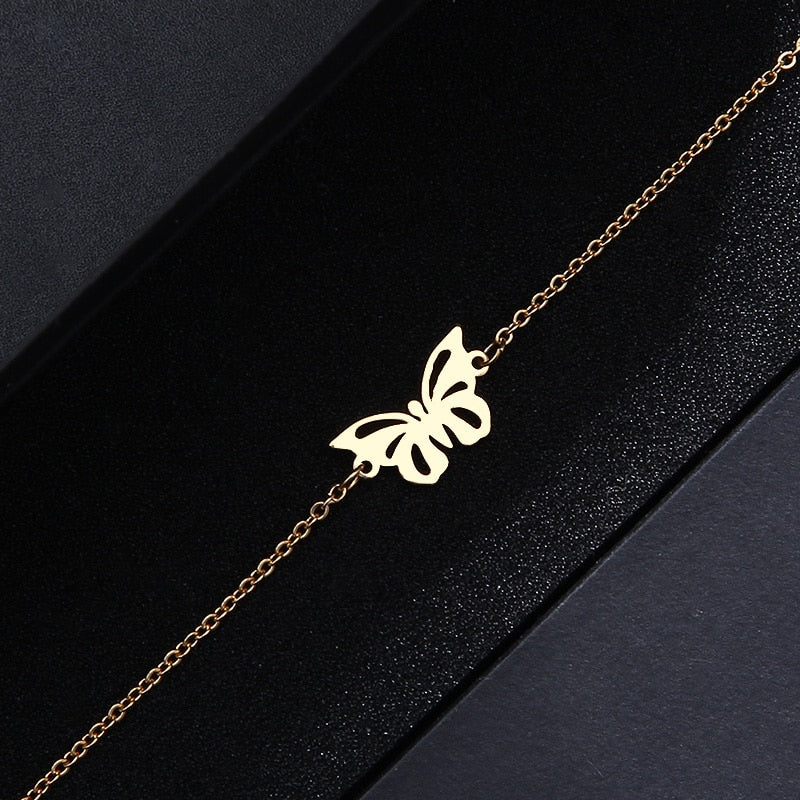 Peris Gems Stainless Steel Butterfly Bracelet for Women | Hollow Butterfly Love Bracelet Stainless Butterfly Bracelet for Women Hollow Butterfly SHEIN Amazon Temu