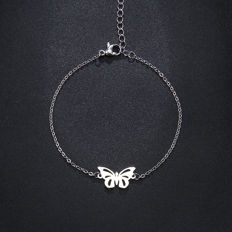 Peris Gems Stainless Steel Butterfly Bracelet for Women | Hollow Butterfly Love Bracelet Stainless Butterfly Bracelet for Women Hollow Butterfly SHEIN Amazon Temu