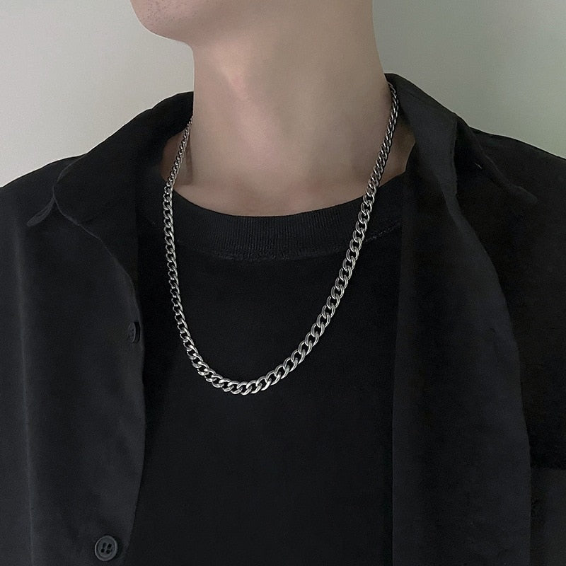 Peris Gems Stainless Steel Cuban Chain Necklaces | Long Hip Hop Necklace SHEIN Amazon Temu
