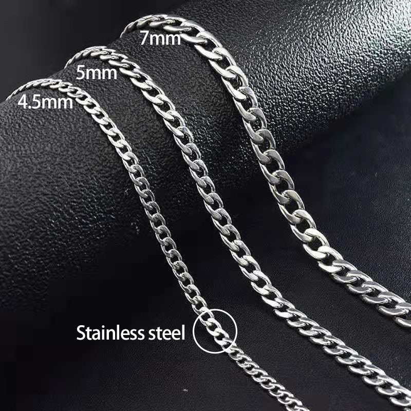 Peris Gems Stainless Steel Cuban Chain Necklaces | Long Hip Hop Necklace SHEIN Amazon Temu