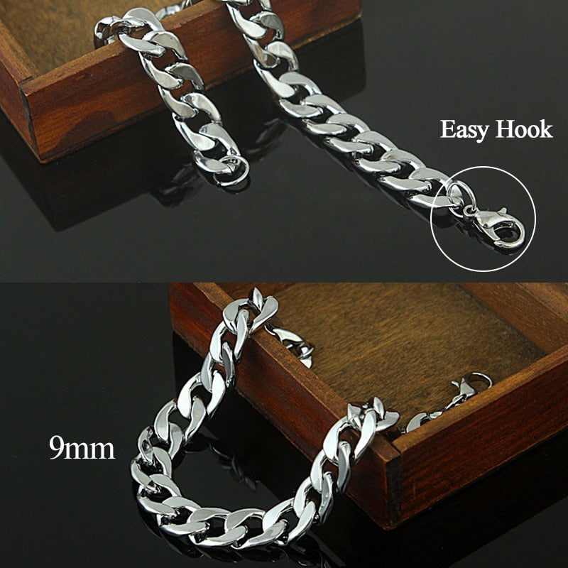 Peris Gems Stainless Steel Cuban Chain Necklaces | Long Hip Hop Necklace SHEIN Amazon Temu