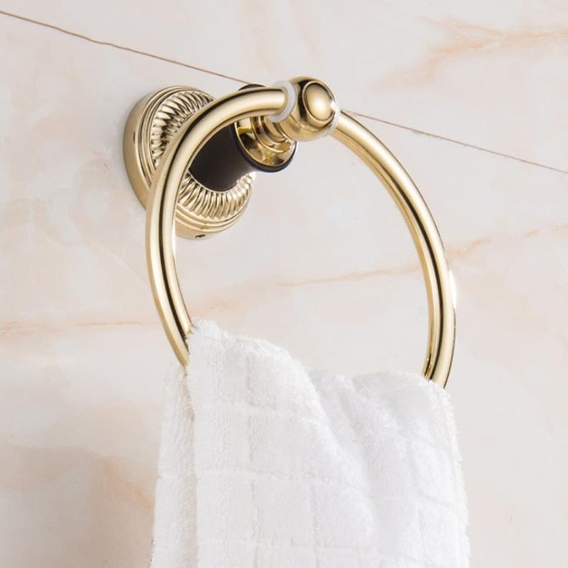 Peris Gems Stainless Steel Rose Gold/Gold Towel Ring | Towel Holder SHEIN Amazon Temu