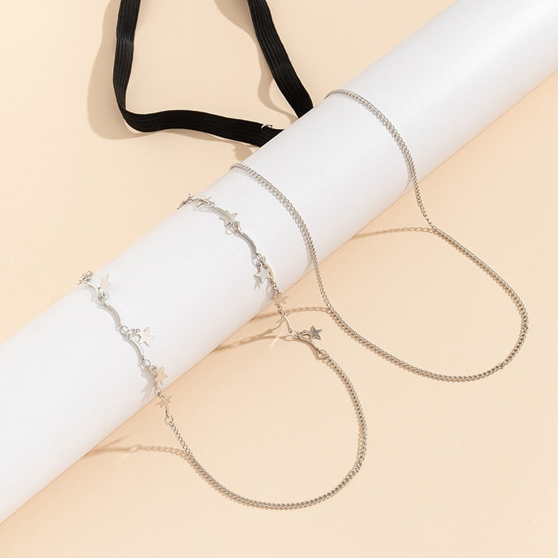 Peris Gems Star Body Thigh Body Chain - Double-Layer Metal Thigh Jewelry SHEIN Amazon Temu
