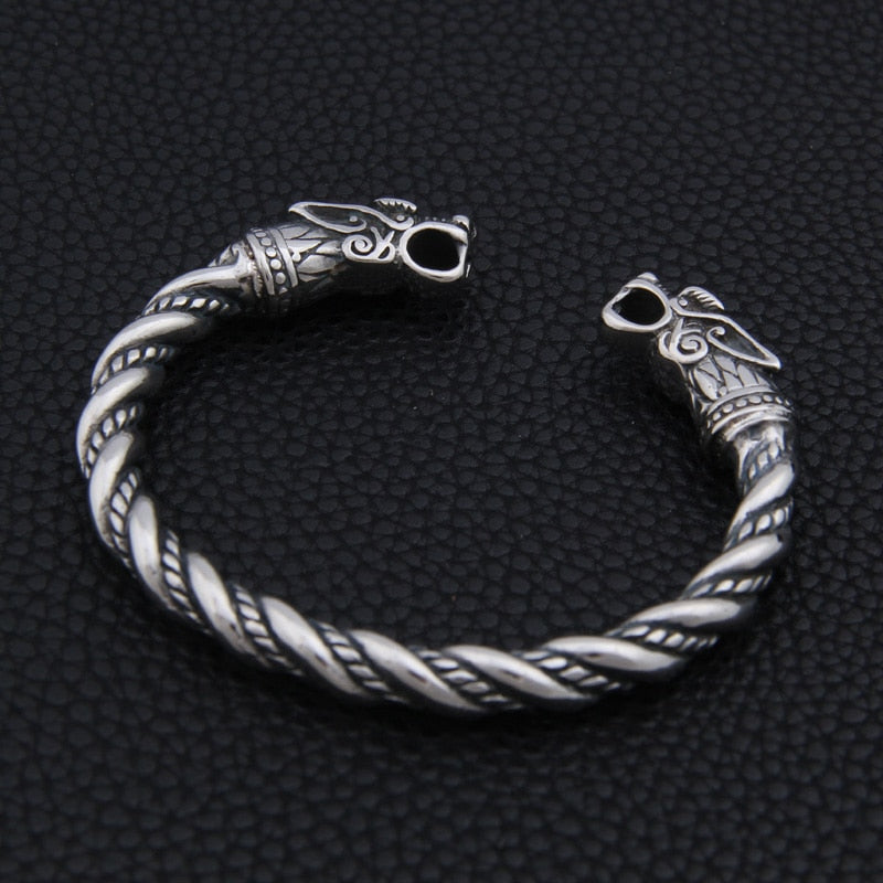 Peris Gems Steel Dragon Cuff Bracelet Unisex | Stainless-Steel Viking Bangles Bracelet SHEIN Amazon Temu