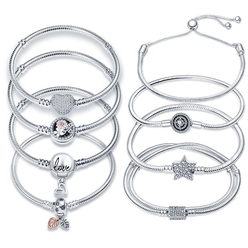 Peris Gems Sterling Charm Beads Bracelet for Women | Cute Silver Bracelets for Women SHEIN Amazon Temu