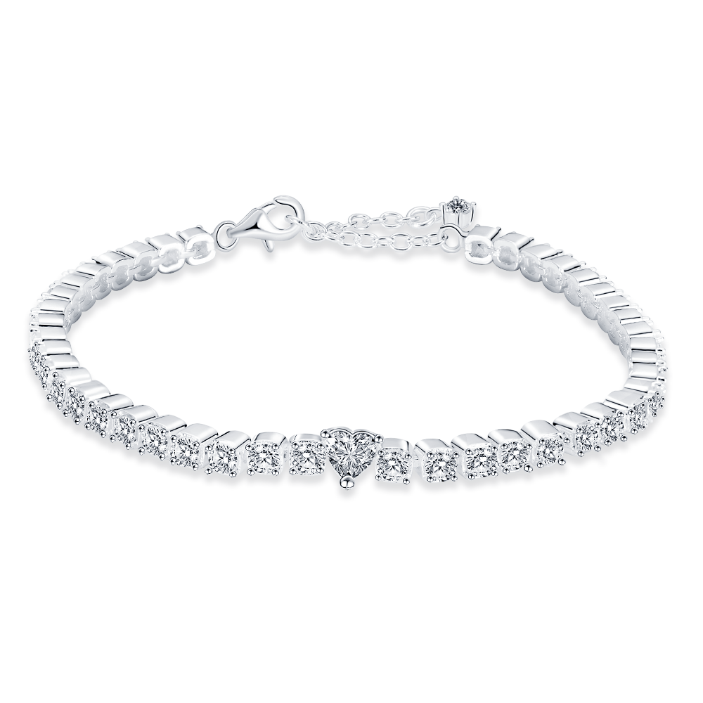 Peris Gems Sterling Charm Beads Bracelet for Women | Cute Silver Bracelets for Women SHEIN Amazon Temu
