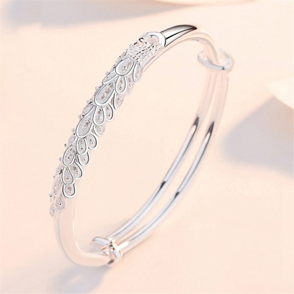 Peris Gems Sterling Silver Leaf Cuff Bracelet for Women | Beautiful Bracelets Sterling Silver Leaf Cuff Bracelet for Women | Beautiful SHEIN Amazon Temu
