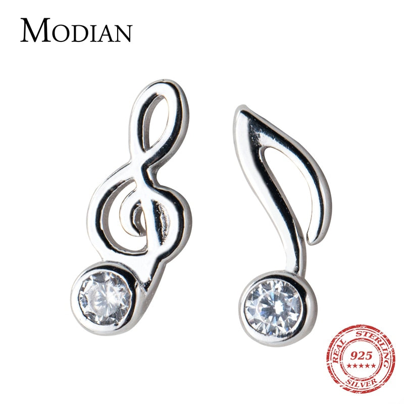 Peris Gems Sterling Silver Musical Notes Stud Earrings for Women SHEIN Amazon Temu