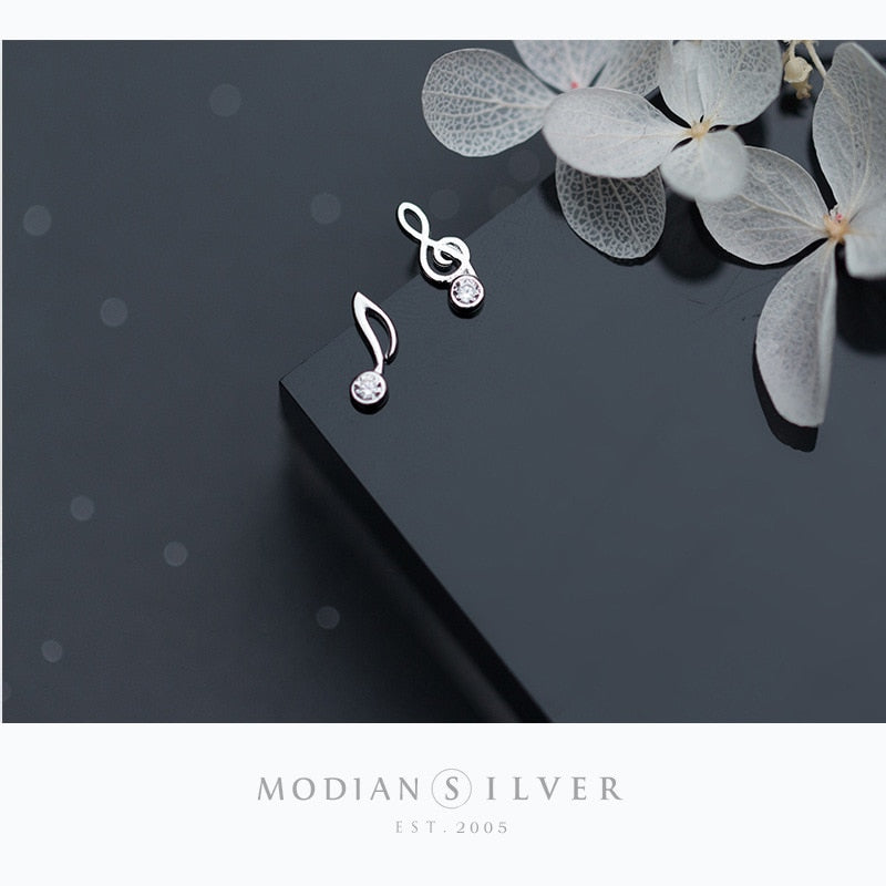 Peris Gems Sterling Silver Musical Notes Stud Earrings for Women SHEIN Amazon Temu