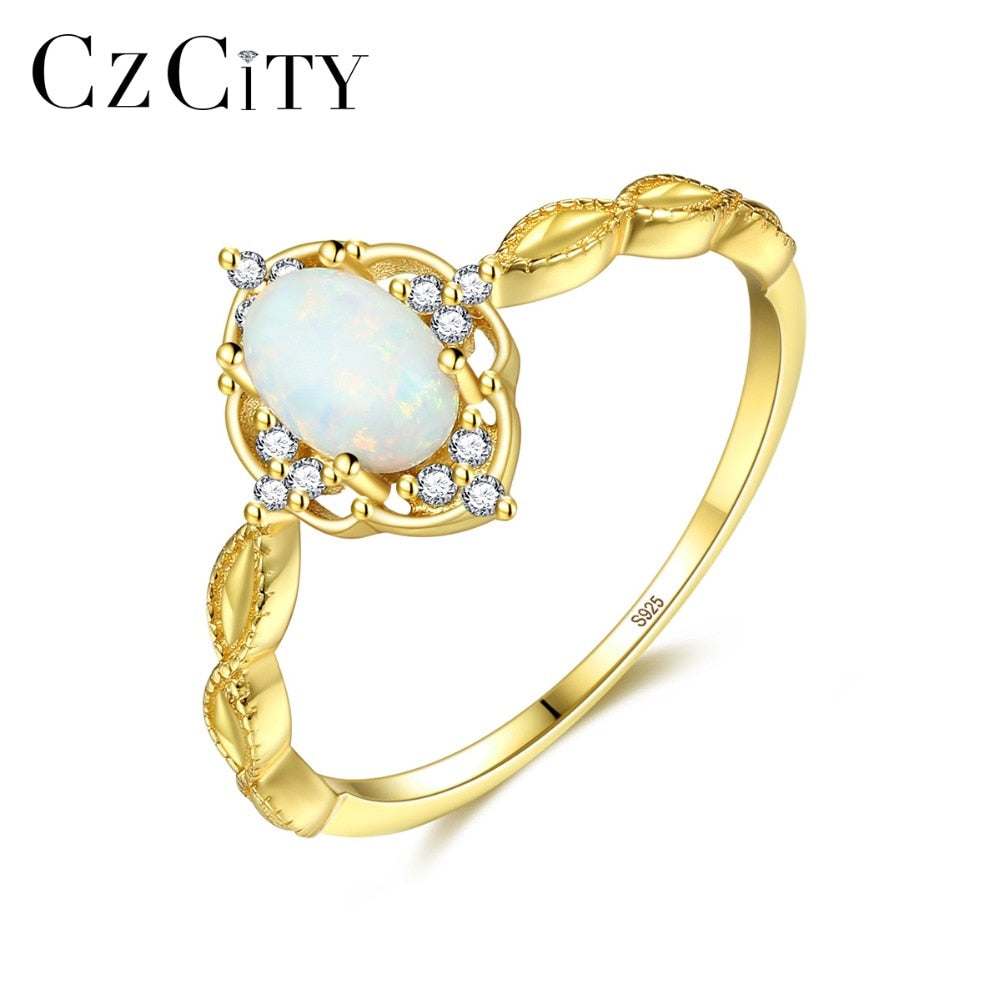 Peris Gems Sterling Silver Opal Birdal Rings for Women | Gold Engagement Rings Sterling Silver Opal Birdal Rings for Women Engagement Rings SHEIN Amazon Temu