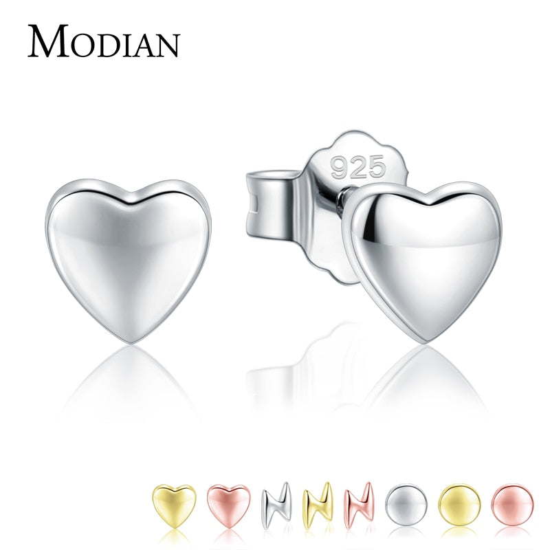 Peris Gems Sterling Silver Small Hearts Stud Earrings for Women | Silver Gold Earrings for Women SHEIN Amazon Temu