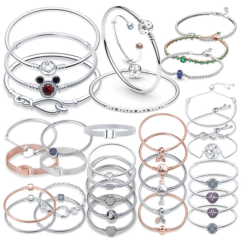 Peris Gems Sterling Silver Snake Chain Bracelets for Women | Sliding Bangle SHEIN Amazon Temu