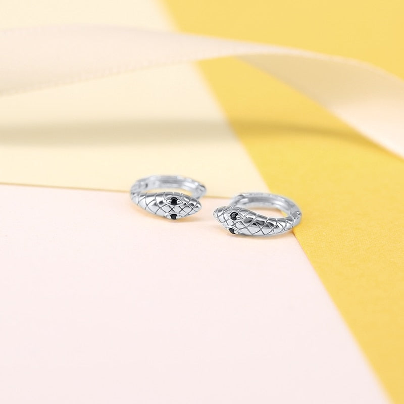 Peris Gems Sterling Silver Snake Circle Earrings for Women | Snake Hoop Earrings Sterling Silver Snake Circle Earrings for Women Hoop Earring SHEIN Amazon Temu