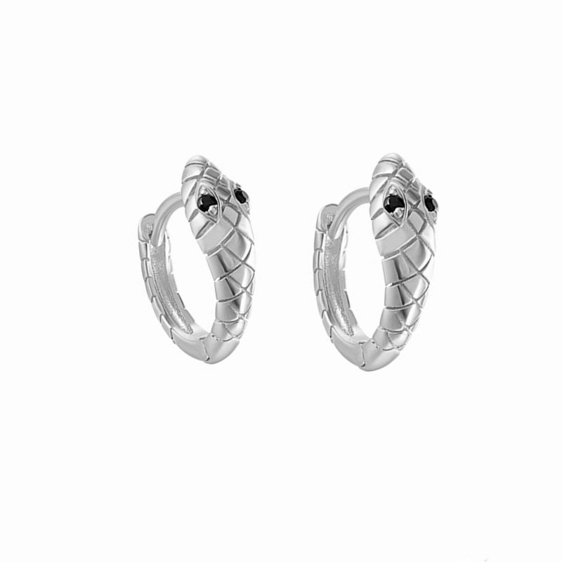 Peris Gems Sterling Silver Snake Circle Earrings for Women | Snake Hoop Earrings Sterling Silver Snake Circle Earrings for Women Hoop Earring SHEIN Amazon Temu