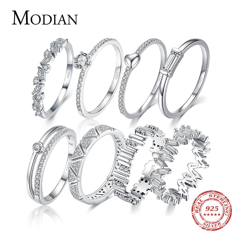 Peris Gems Sterling Silver Stacked Rings for Women | 925 Gold Diamond Rings Sterling Silver Stacked Rings for Women | 925 Gold Diamond SHEIN Amazon Temu