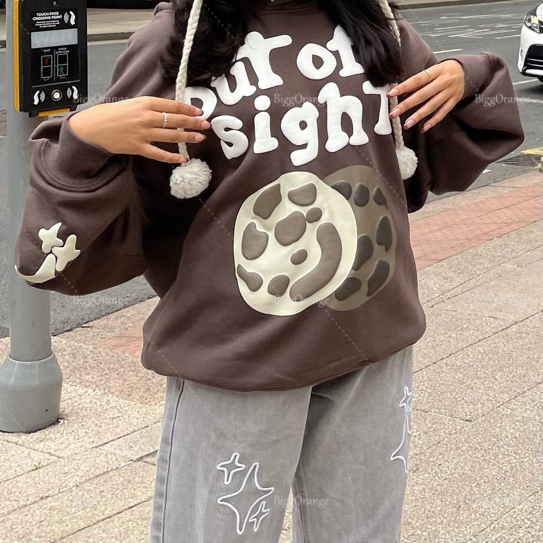 Peris Gems Stitch-On Y2K Out of Sight Letters Jackets and Hoodies Unisex Stitch-On Y2K Out of Sight Letters Jacket and Hoodies Unisex SHEIN Amazon Temu