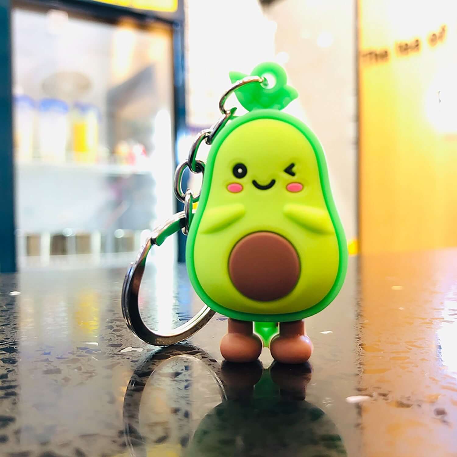 Peris Gems Style 1 Avocado Keychains | Cute Smiling Heart Avocado Avocado Keychains | Cute Smiling Heart Avocado Keyring SHEIN Amazon Temu