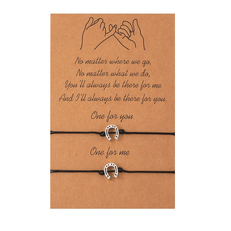 Peris Gems Style 1 Couples 2pc Love Bracelet Set | Braided Rope Charm Bracelets SHEIN Amazon Temu
