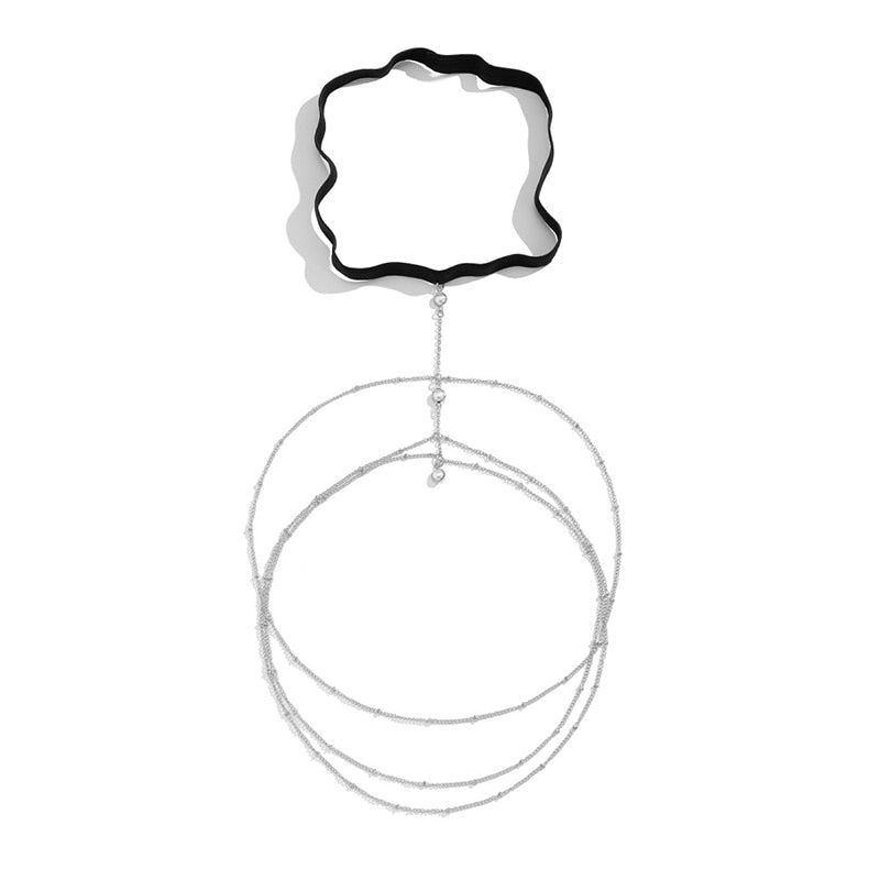 Peris Gems Style 1 Silver Star Body Thigh Body Chain - Double-Layer Metal Thigh Jewelry Star Body Thigh Body Chain Double-Layer Metal Thigh Jewelry SHEIN Amazon Temu