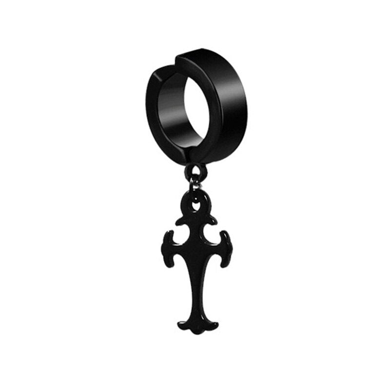 Peris Gems Style 10 Clasp Dangle Earrings for Women | Black Goth Earrings SHEIN Amazon Temu