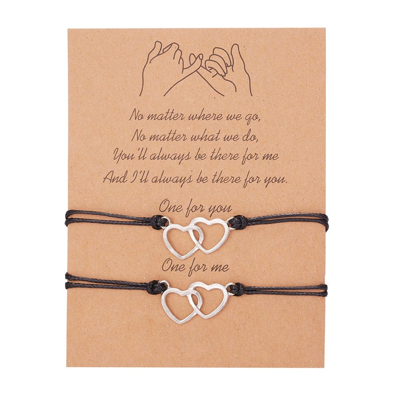 Peris Gems Style 11 Couples 2pc Love Bracelet Set | Braided Rope Charm Bracelets SHEIN Amazon Temu