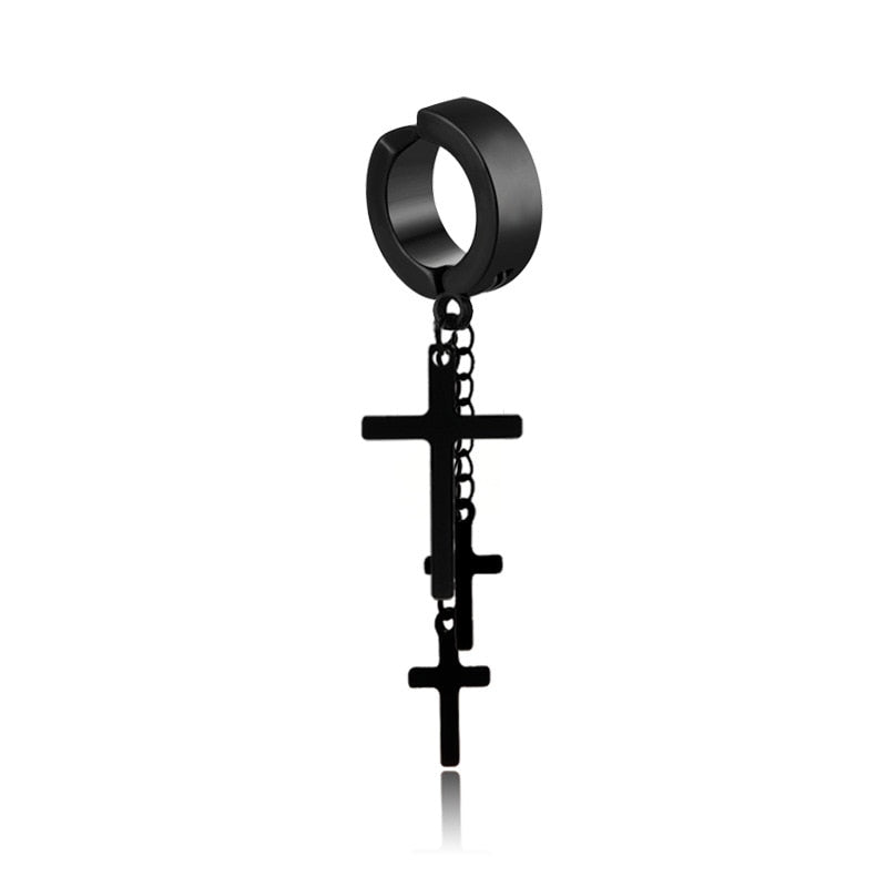 Peris Gems Style 14 Clasp Dangle Earrings for Women | Black Goth Earrings SHEIN Amazon Temu