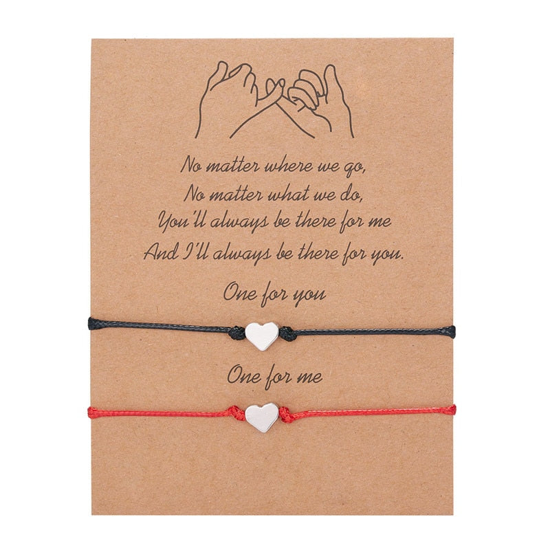 Peris Gems Style 14 Couples 2pc Love Bracelet Set | Braided Rope Charm Bracelets SHEIN Amazon Temu