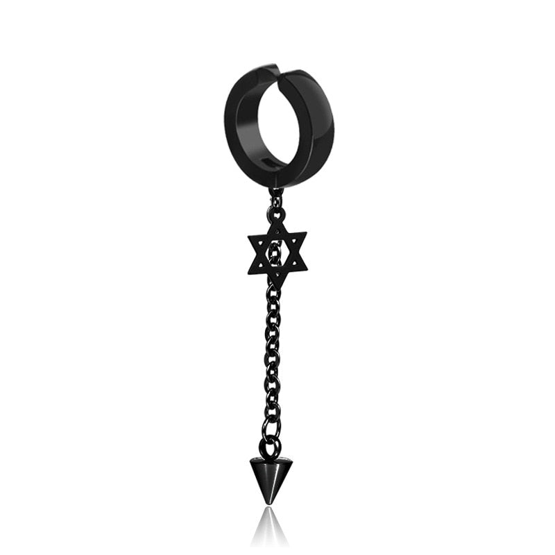 Peris Gems Style 17 Clasp Dangle Earrings for Women | Black Goth Earrings SHEIN Amazon Temu