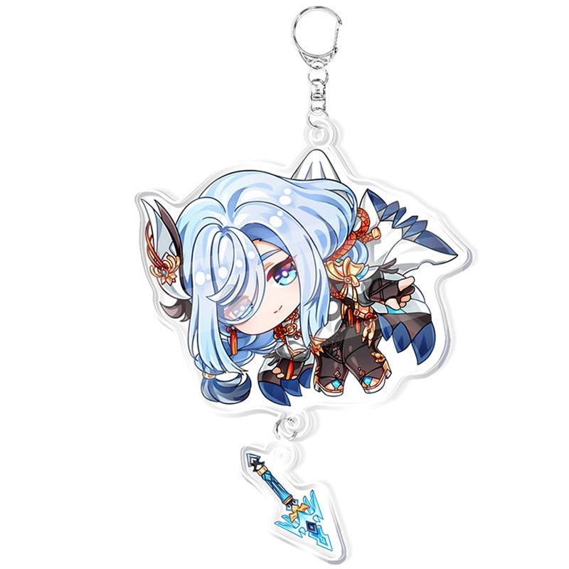 Peris Gems Style 17 Genshin Impact Keychains | Cartoon Cosplay Keychains SHEIN Amazon Temu