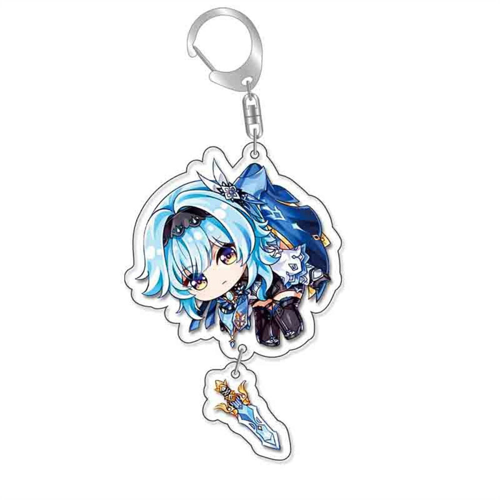 Peris Gems Style 17 Genshin Impact Keychains | Cartoon Cosplay Keychains SHEIN Amazon Temu